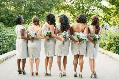 Vintage Chic Bridesmaids and Wedding Bouquets