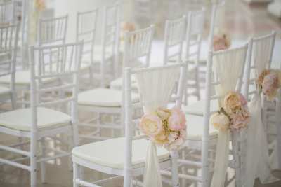 Chicago Wedding Ceremony Chair Floral