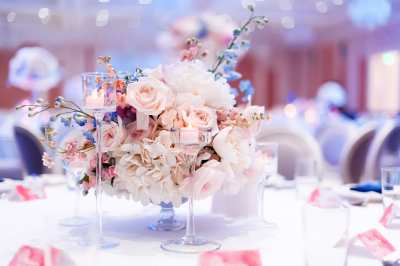 Wedding Reception Floral Centerpiece