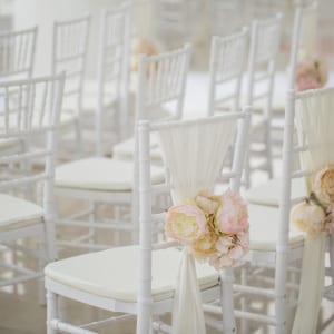 Chicago Wedding Ceremony Chair Floral