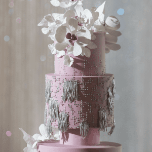 Events by TMA Lavender & Silver Springtime Wedding Cake