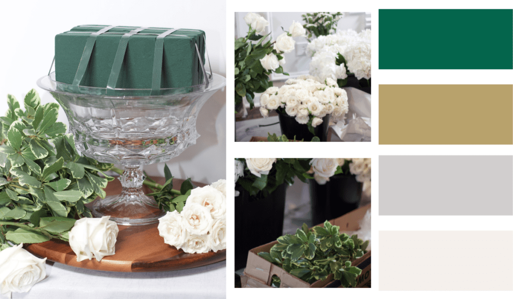 White and Green Wedding Flowers