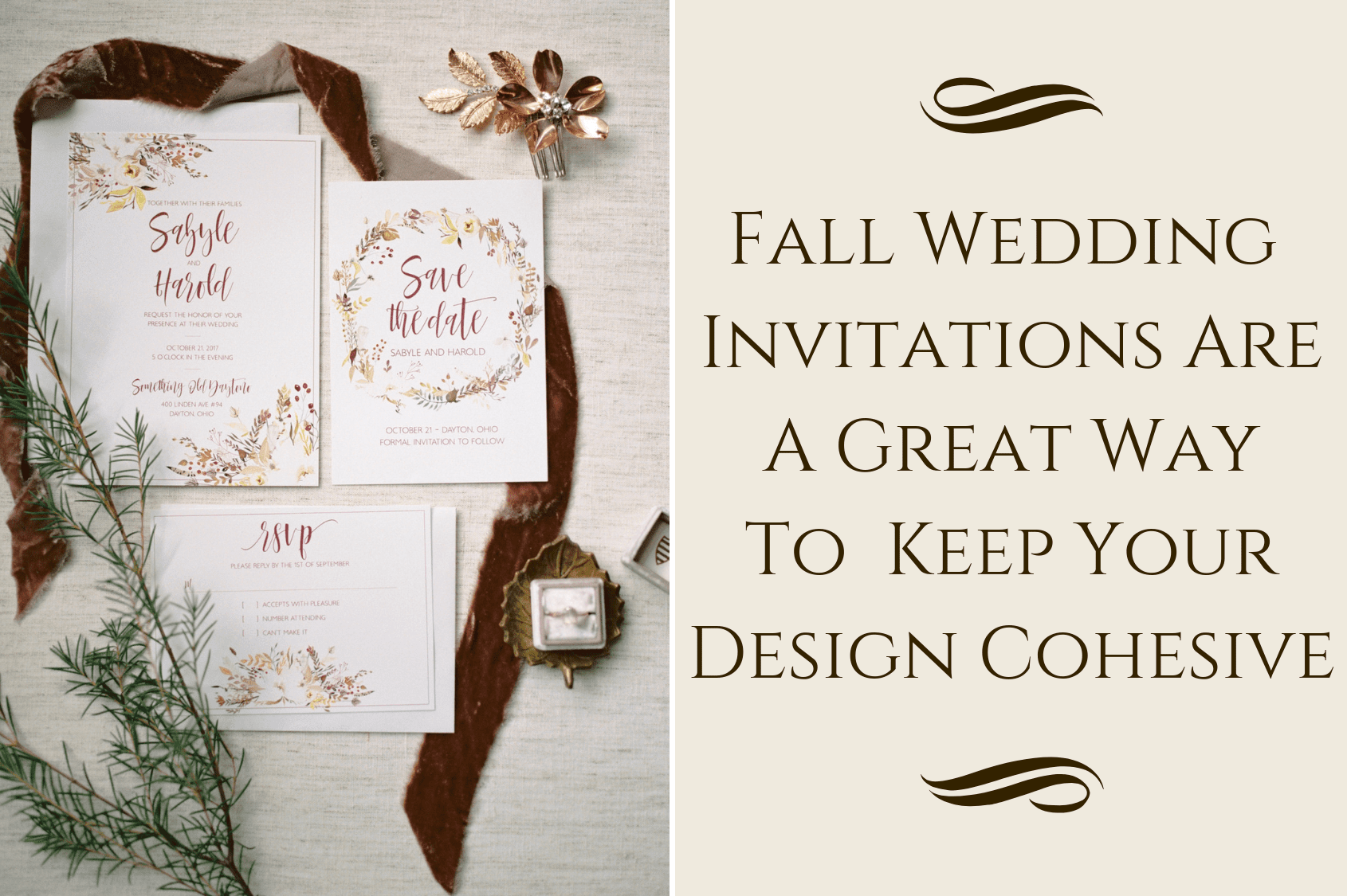 Fall Wedding Invitations Inspiration