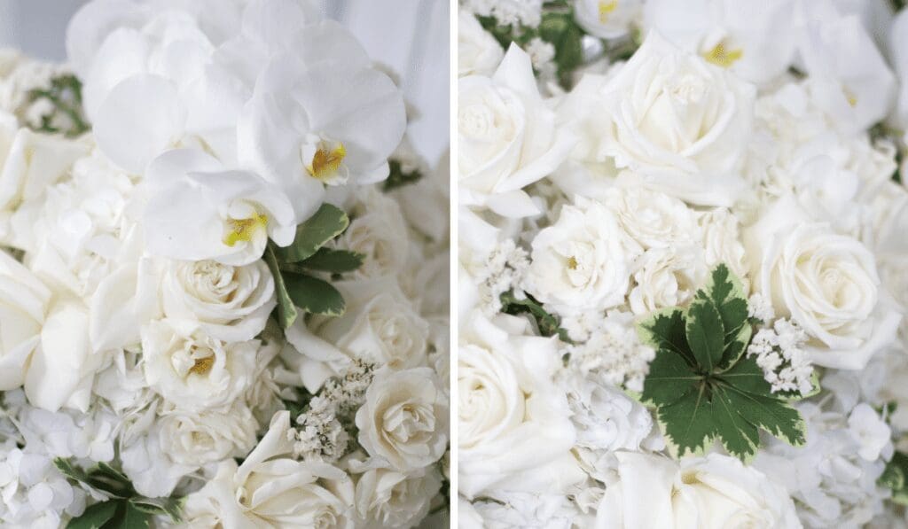 White and Green Wedding Flowers